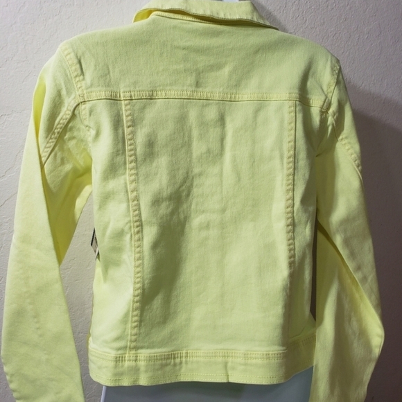 ARIZONA GIRLS DEINIM JACKET YELLOW sz M 10/12 NEW - Picture 2 of 3
